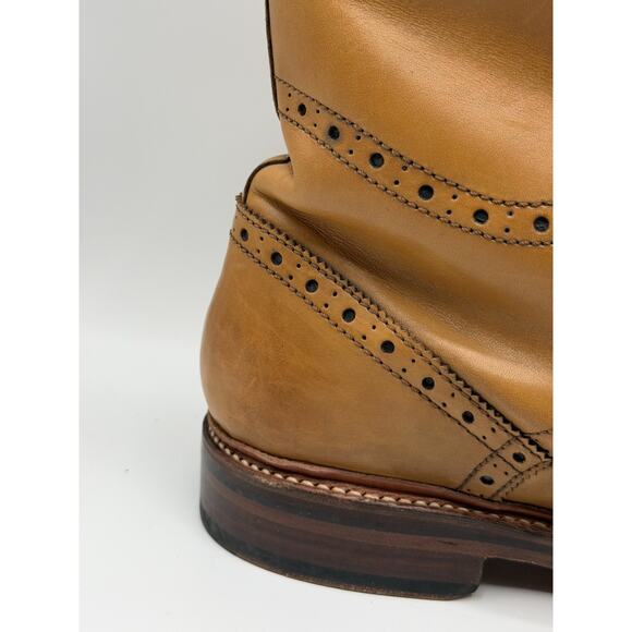Oliver Sweeney Wren Tan Brogue Boots Mens Size 10.5 No Box